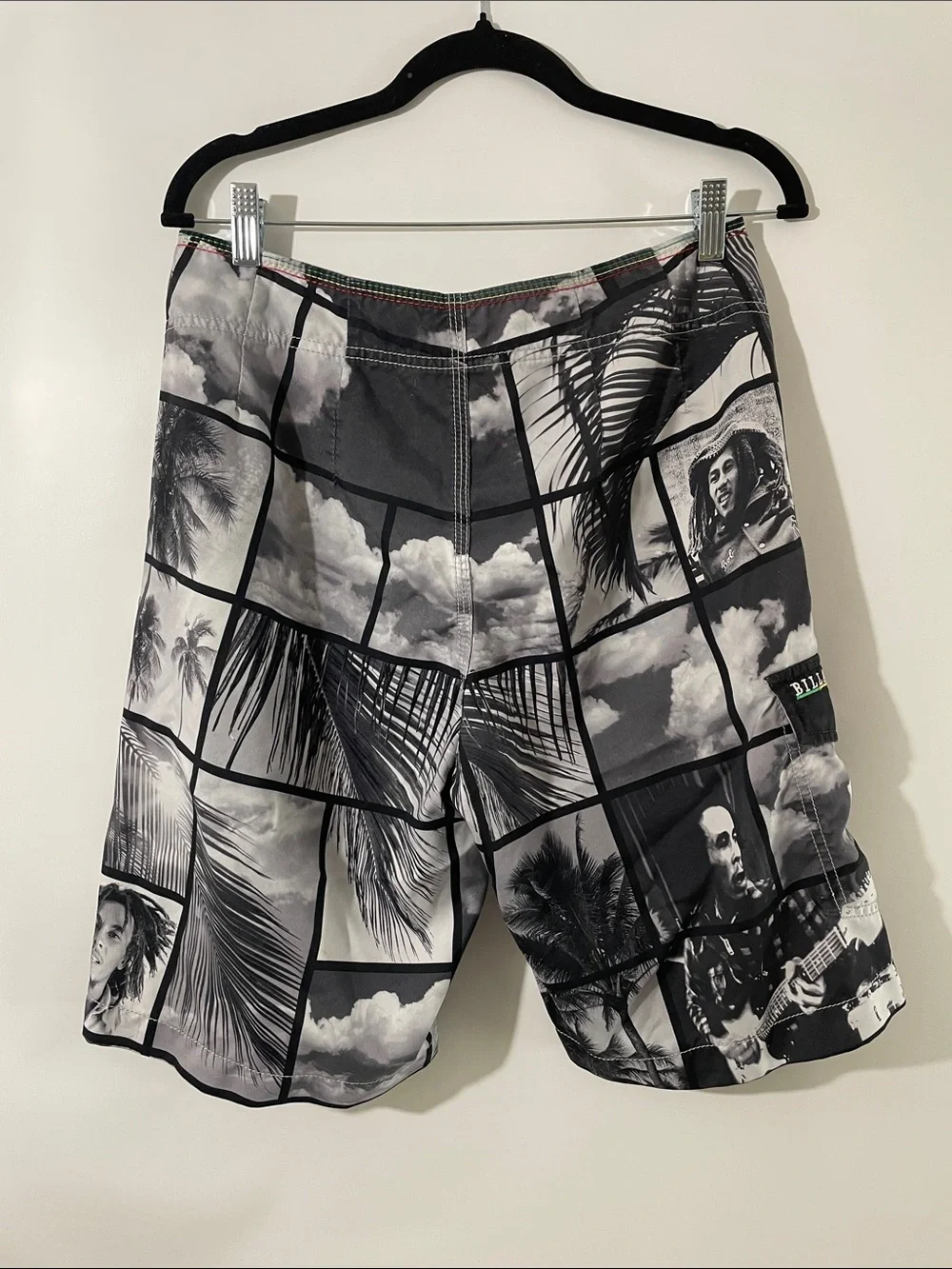 Billabong Bob Marley Black & White Photographic Print Board Shorts